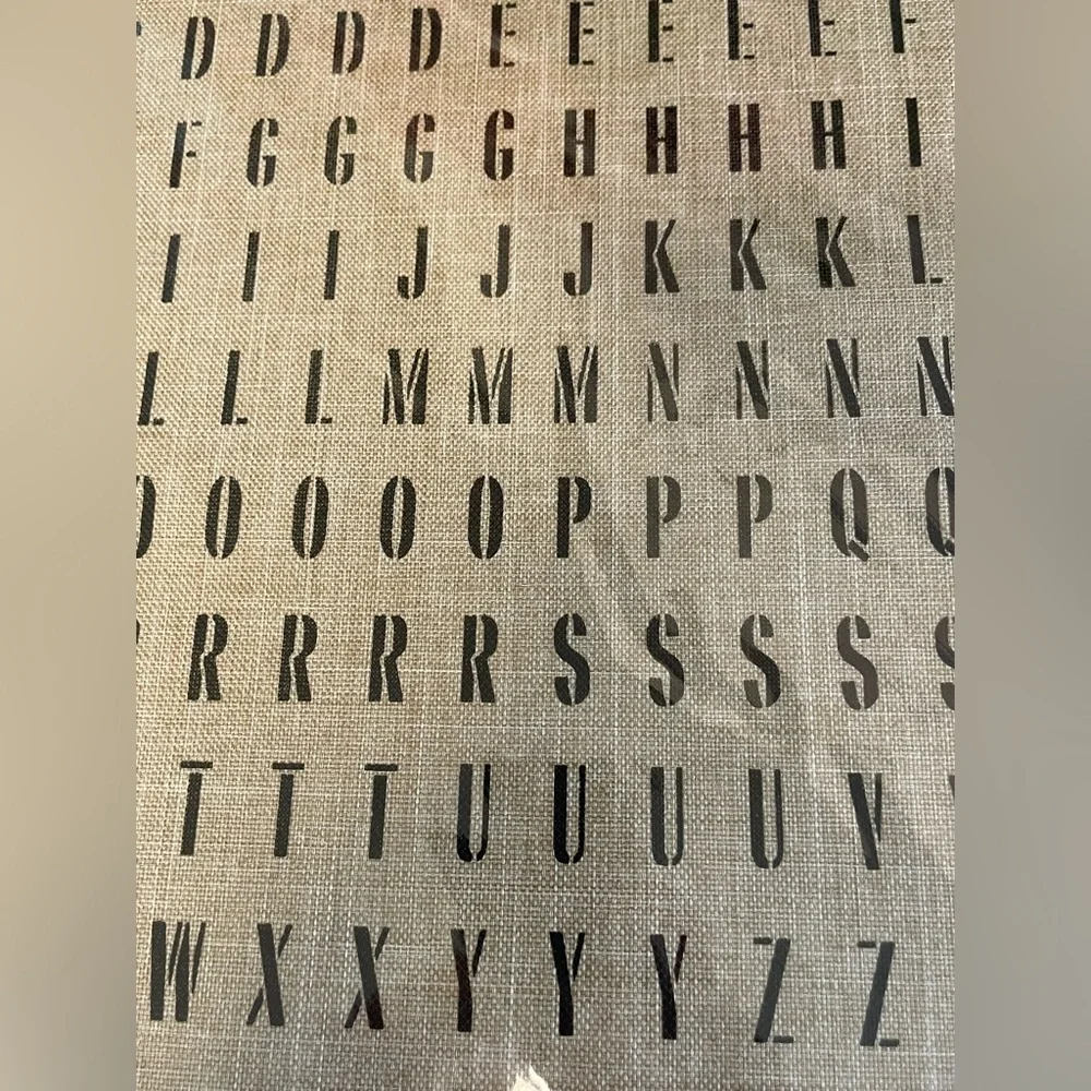 Lil Davis Designs Art Department Linen Self Adhesive Alphabet Letters 3 Pack NEW